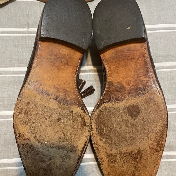 Allen Edmonds Size 12D Alligator Tassel Brown